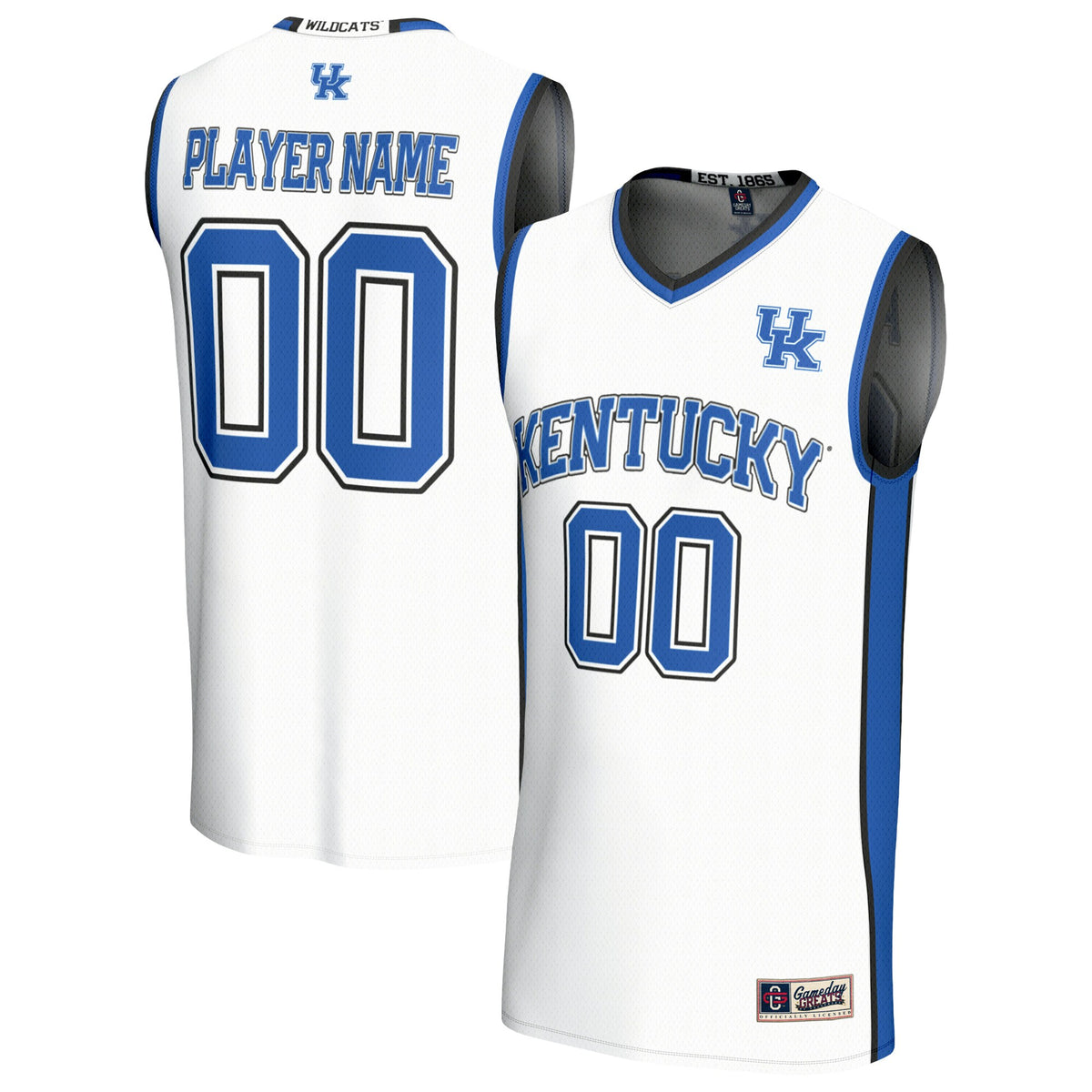 Kentucky Wildcats GameDay Greats Unisex Lightweight Collegiate Men's Basketball Pick-A-Player Fashion Jersey - White | Stitched College Jersey TJS72625