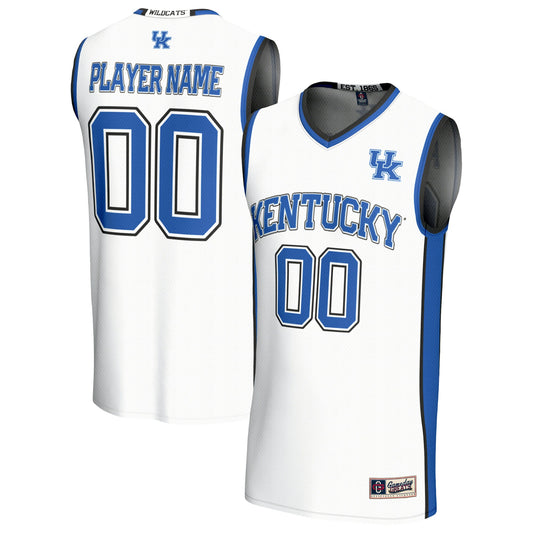 Kentucky Wildcats GameDay Greats Unisex Lightweight Collegiate Men's Basketball Pick-A-Player Fashion Jersey - White | Stitched College Jersey TJS72625