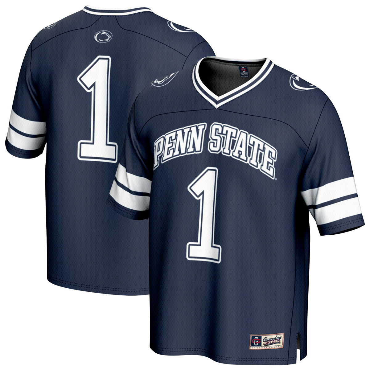 #1 Penn State Nittany Lions GameDay Greats Lightweight Collegiate Football Fashion Jersey - Navy | Stitched College Jersey TJS72792