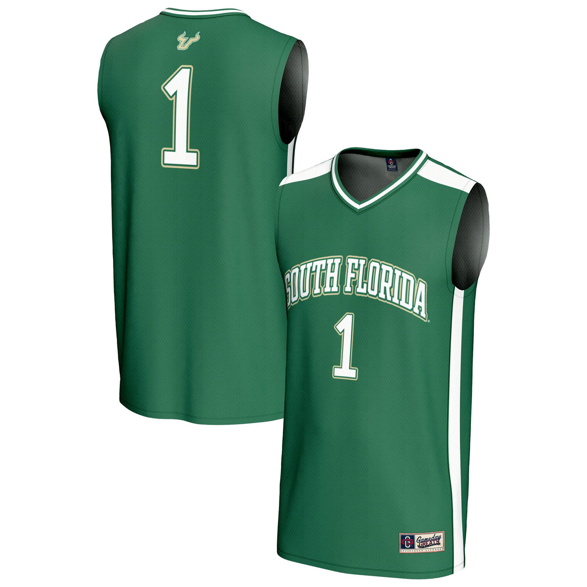 #1 South Florida Bulls GameDay Greats Unisex Lightweight Collegiate Basketball Fashion Jersey - Green | Stitched College Jersey TJS73041