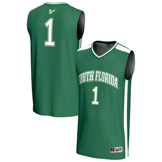 #1 South Florida Bulls GameDay Greats Unisex Lightweight Collegiate Basketball Fashion Jersey - Green | Stitched College Jersey TJS73041