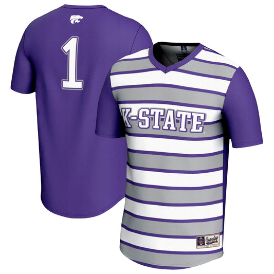 #1 Kansas State Wildcats GameDay Greats Unisex Lightweight Soccer Fashion Jersey - Purple | Stitched College Jersey TJS73052