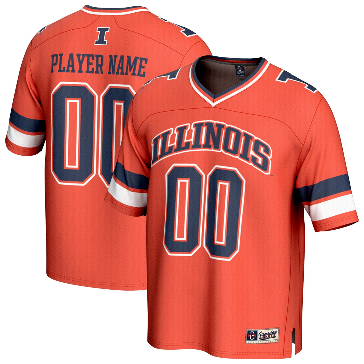 Illinois Fighting Illini GameDay Greats Unisex Pick-A-Player Football Fashion Jersey - Orange | Stitched College Jersey TJS73048