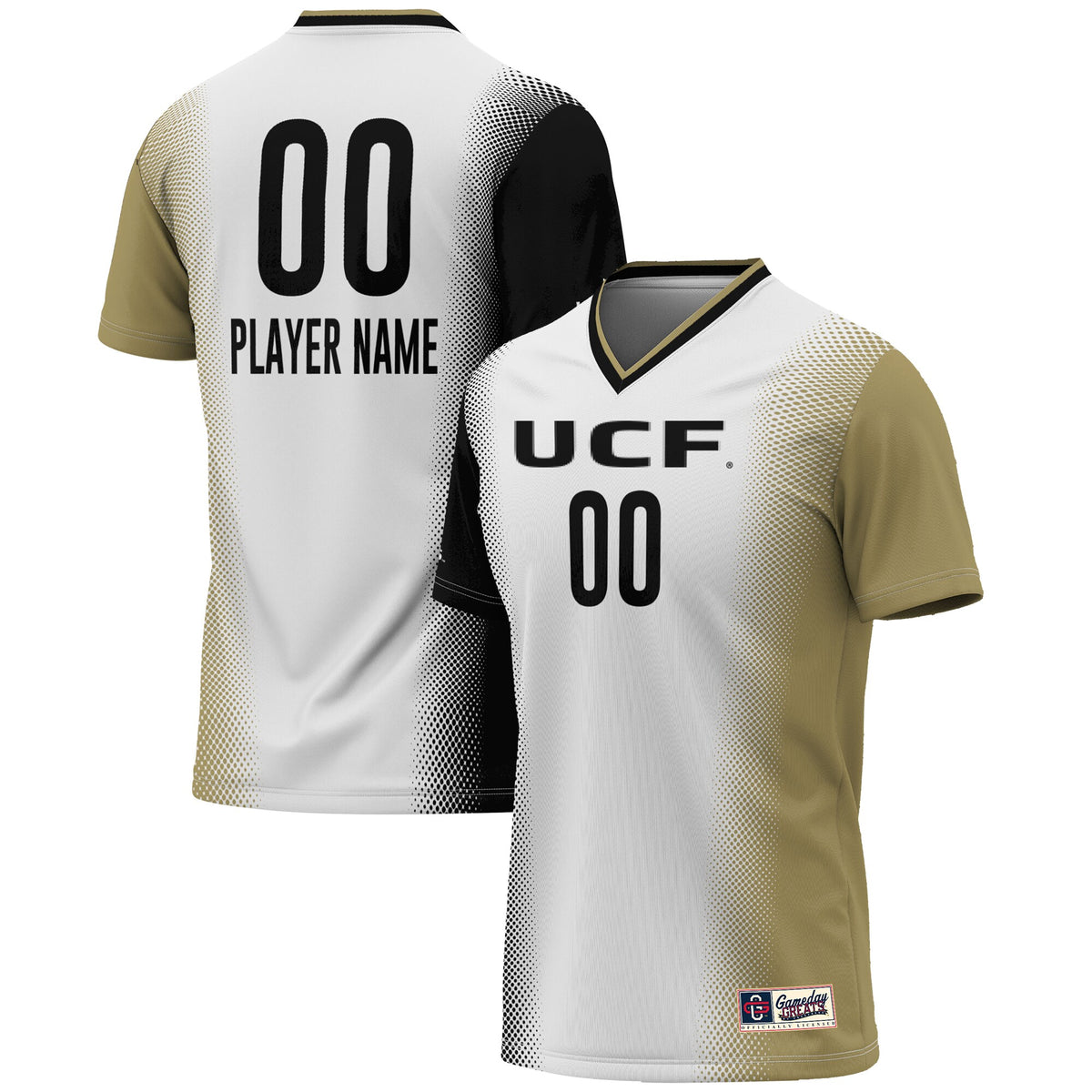UCF Knights GameDay Greats Unisex Pick-A-Player Lightweight Women's Soccer Jersey - White | Stitched College Jersey TJS73118