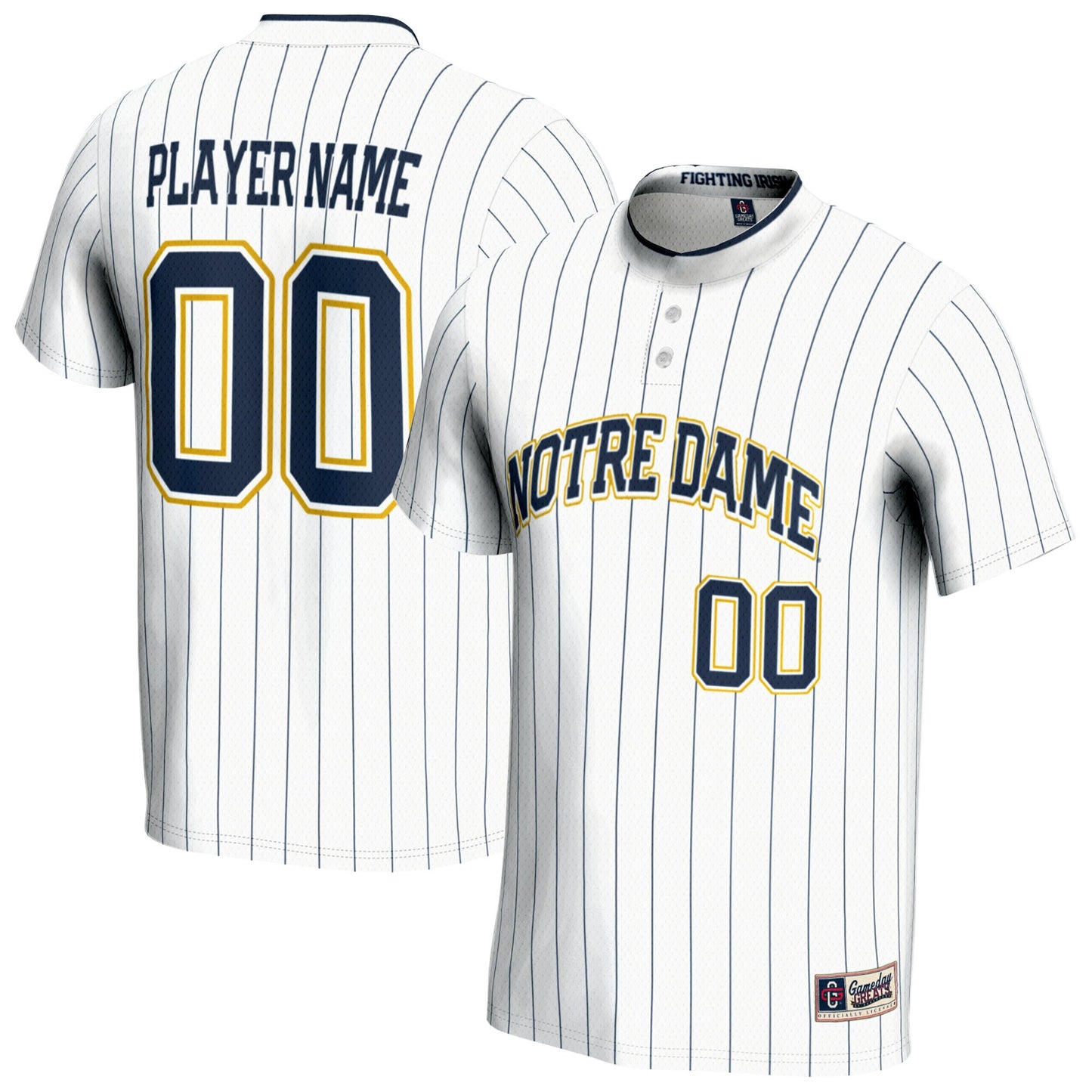 Notre Dame Fighting Irish GameDay Greats Unisex Pick-A-Player Lightweight Softball Jersey - White | Stitched College Jersey TJS73103