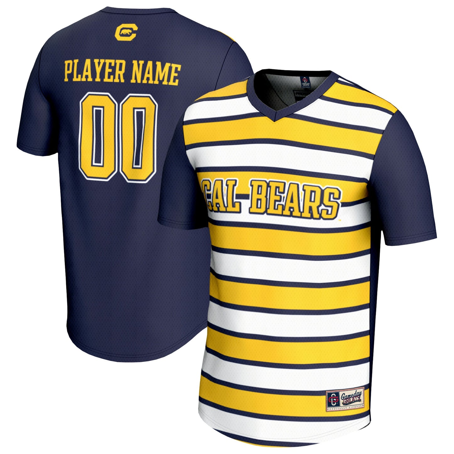 Cal Bears GameDay Greats Unisex Collegiate Men's Soccer Pick-A-Player Fashion Jersey - Navy/Gold | Stitched College Jersey TJS73064