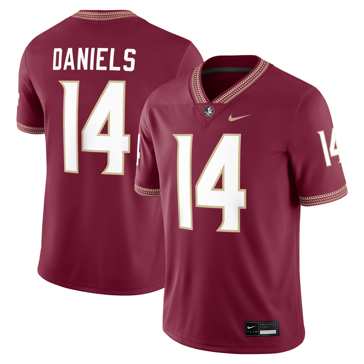 Ashton Daniels Florida State Seminoles Game Football Jersey - Garnet | Stitched College Jersey TJS73074
