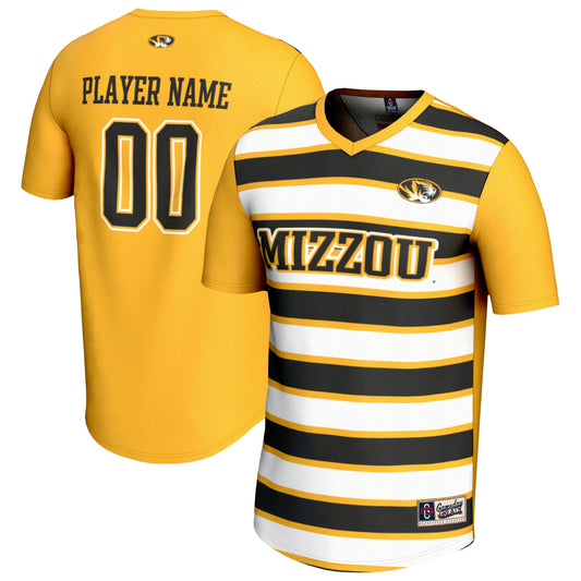 Missouri Tigers GameDay Greats Unisex Pick-A-Player Collegiate Women's Soccer Lightweight Fashion Jersey - Gold/Black | Stitched College Jersey TJS73028