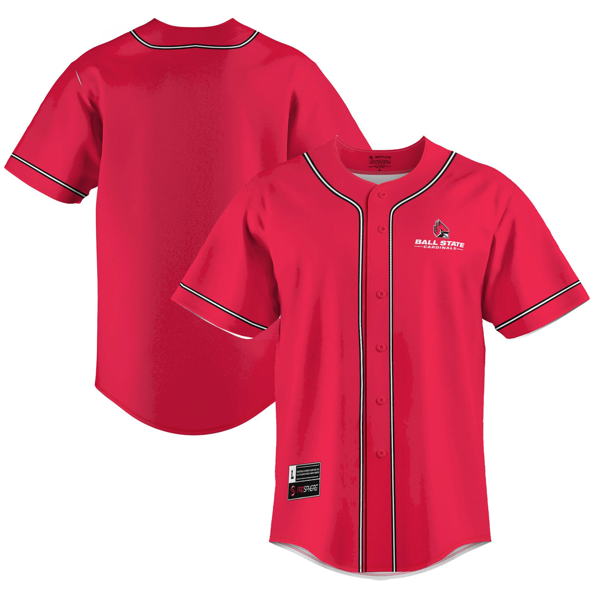 Ball State Cardinals GameDay Greats Lightweight Baseball Jersey - Cardinal | Stitched College Jersey TJS73088