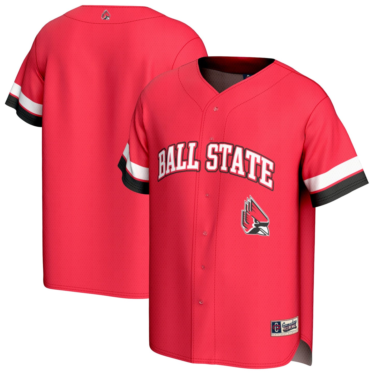 Ball State Cardinals GameDay Greats Unisex Spirit Baseball Jersey - Cardinal | Stitched College Jersey TJS73237