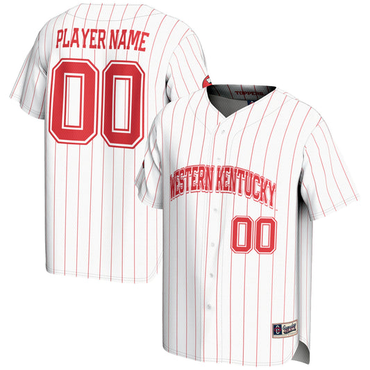 Western Kentucky Hilltoppers GameDay Greats Pick-A-Player Lightweight Baseball Jersey - White | Stitched College Jersey TJS73164