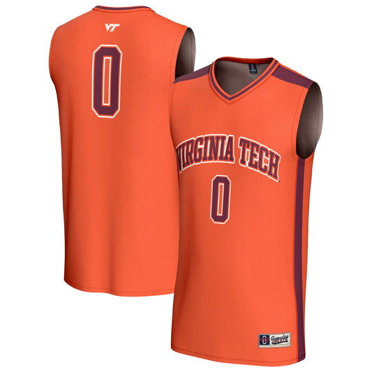 #0 Virginia Tech Hokies GameDay Greats Unisex Collegiate Basketball Fashion Jersey - Orange | Stitched College Jersey TJS73222