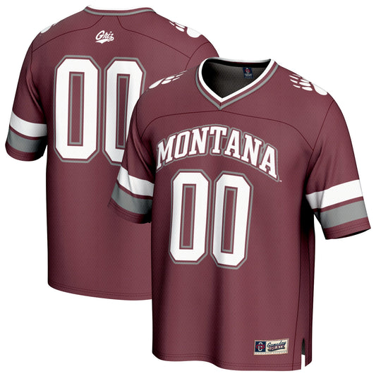 #00 Montana Grizzlies GameDay Greats Lightweight Collegiate Football Fashion Jersey - Maroon | Stitched College Jersey TJS73185