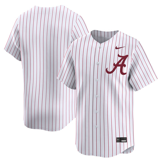 Alabama Crimson Tide Baseball Limited Jersey - White | Stitched College Jersey TJS73183