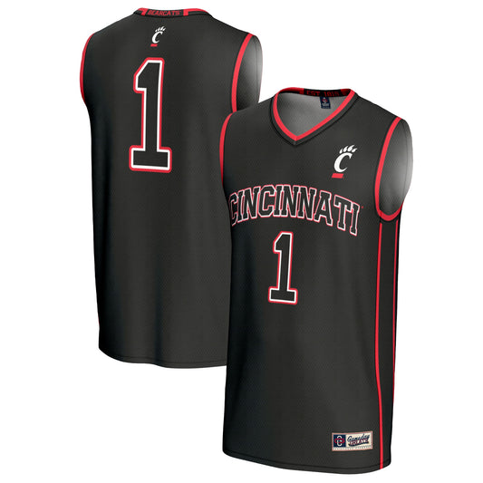 #1 Cincinnati Bearcats GameDay Greats Unisex Lightweight Basketball Fashion Jersey - Black | Stitched College Jersey TJS73232