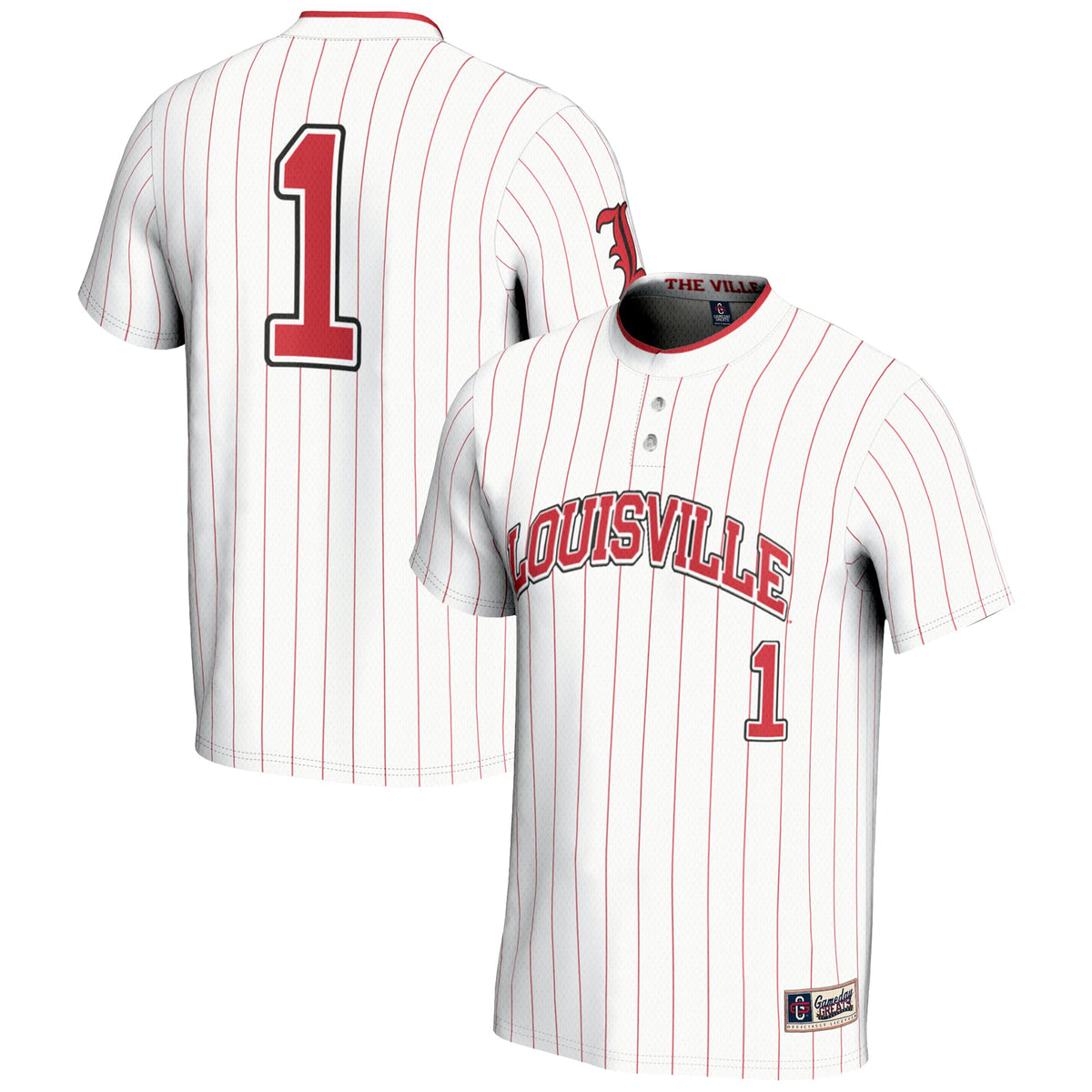 #1 Louisville Cardinals GameDay Greats Unisex Lightweight Softball Jersey - White | Stitched College Jersey TJS73151