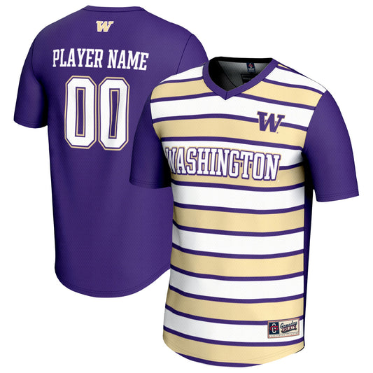 Washington Huskies GameDay Greats Unisex Pick-A-Player Collegiate Women's Soccer Lightweight Fashion Jersey - Purple | Stitched College Jersey TJS73228