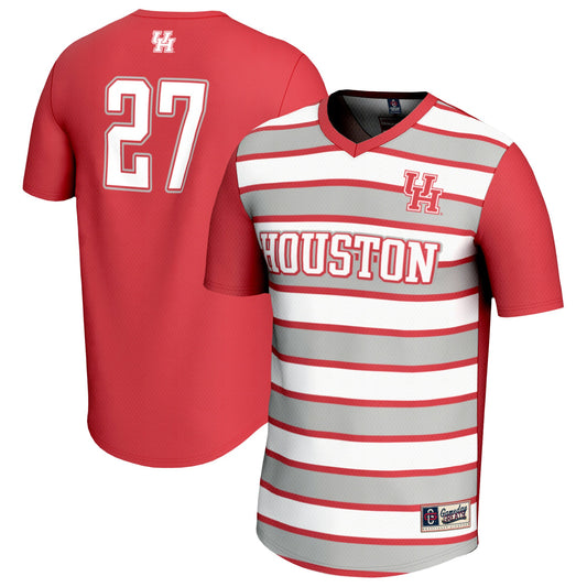 #27 Houston Cougars GameDay Greats Unisex Lightweight Soccer Fashion Jersey - Red | Stitched College Jersey TJS73168
