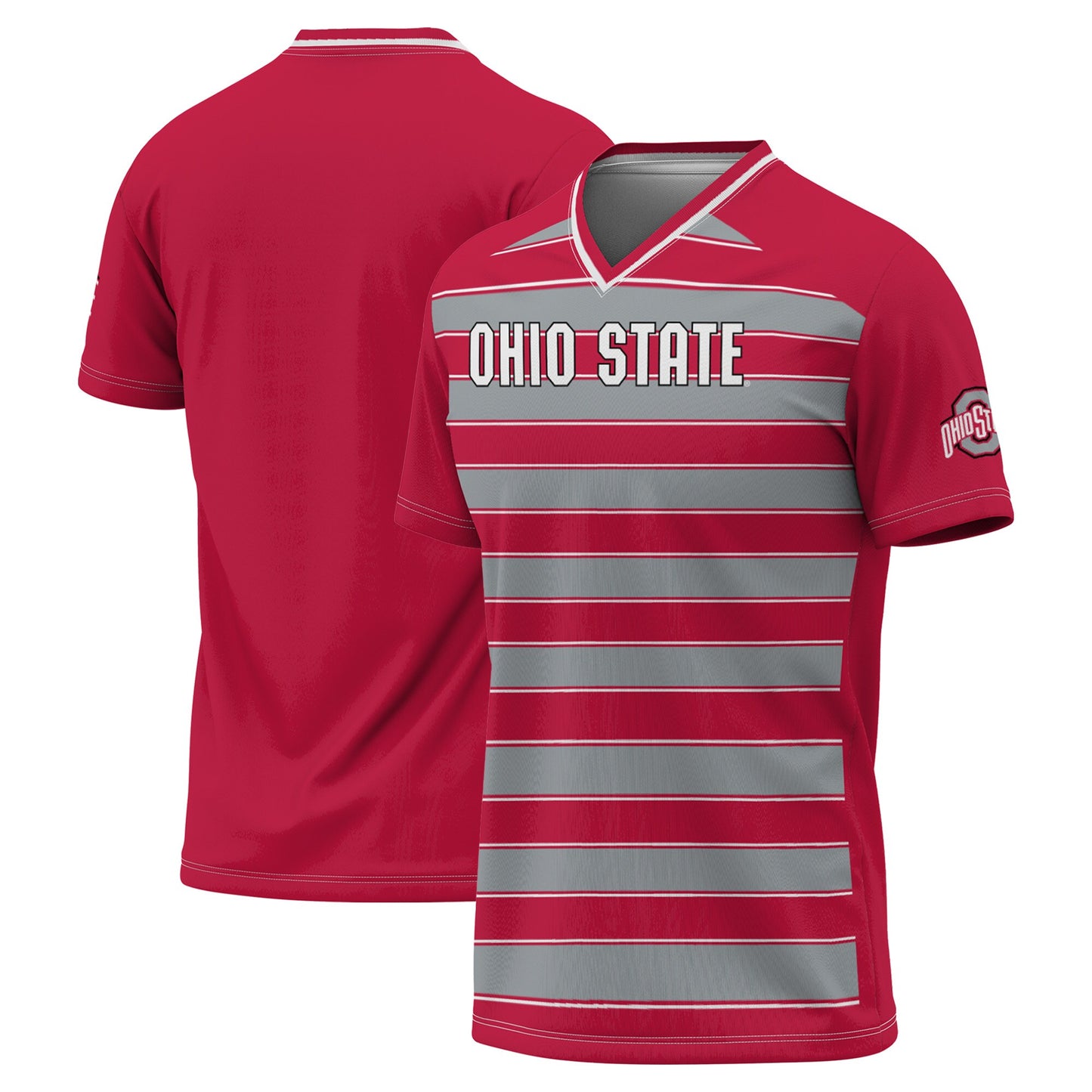 #1 Ohio State Buckeyes GameDay Greats Lightweight Soccer Fashion Jersey - Scarlet | Stitched College Jersey TJS73194