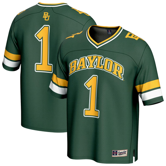 #1 Baylor Bears GameDay Greats Unisex Collegiate Football Fashion Jersey - Green | Stitched College Jersey TJS73171