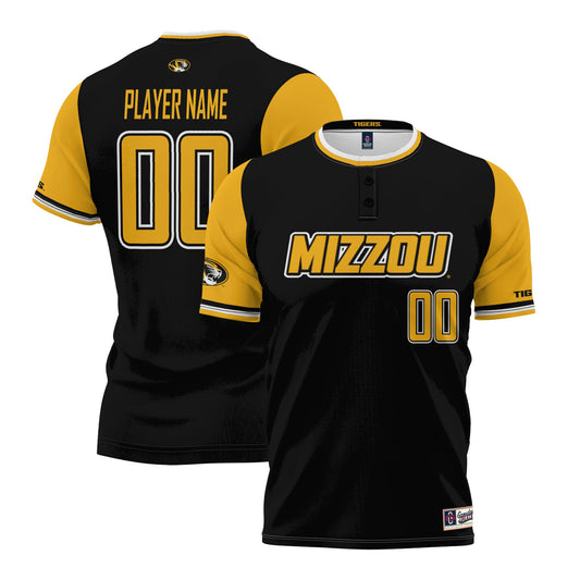 Missouri Tigers GameDay Greats Unisex Pick-A-Player Lightweight Softball Jersey - Black | Stitched College Jersey TJS73226