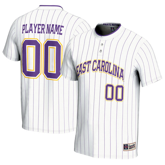 ECU Pirates GameDay Greats Unisex Pick-A-Player Lightweight Softball Jersey - White | Stitched College Jersey TJS73276