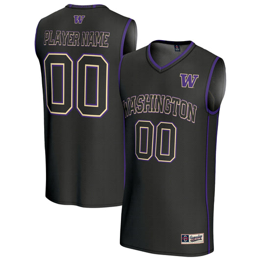 Washington Huskies GameDay Greats Unisex Lightweight Collegiate Men's Basketball Pick-A-Player Fashion Jersey - Black | Stitched College Jersey TJS73155