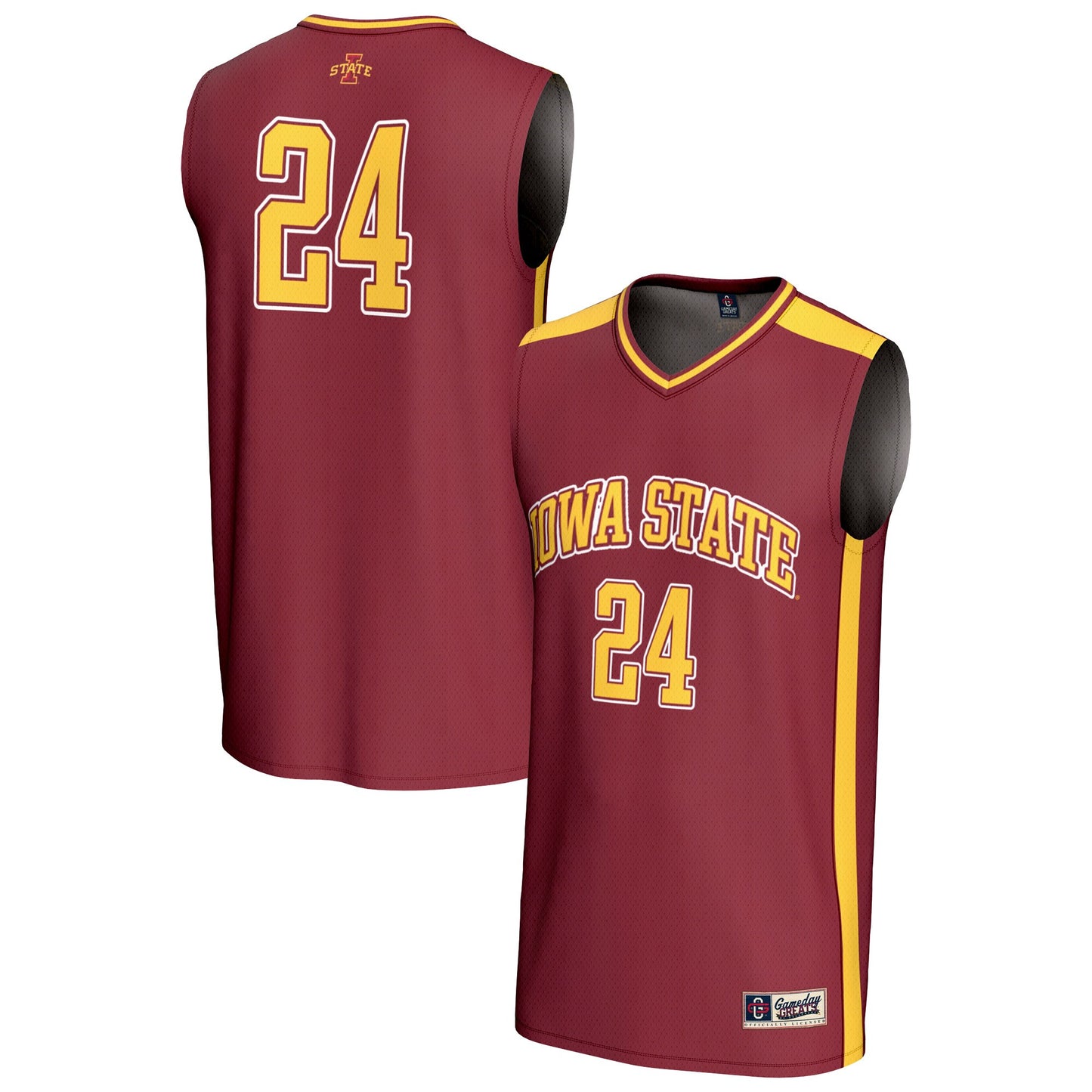 #24 Iowa State Cyclones GameDay Greats Unisex Lightweight Collegiate Basketball Fashion Jersey - Cardinal | Stitched College Jersey TJS73126
