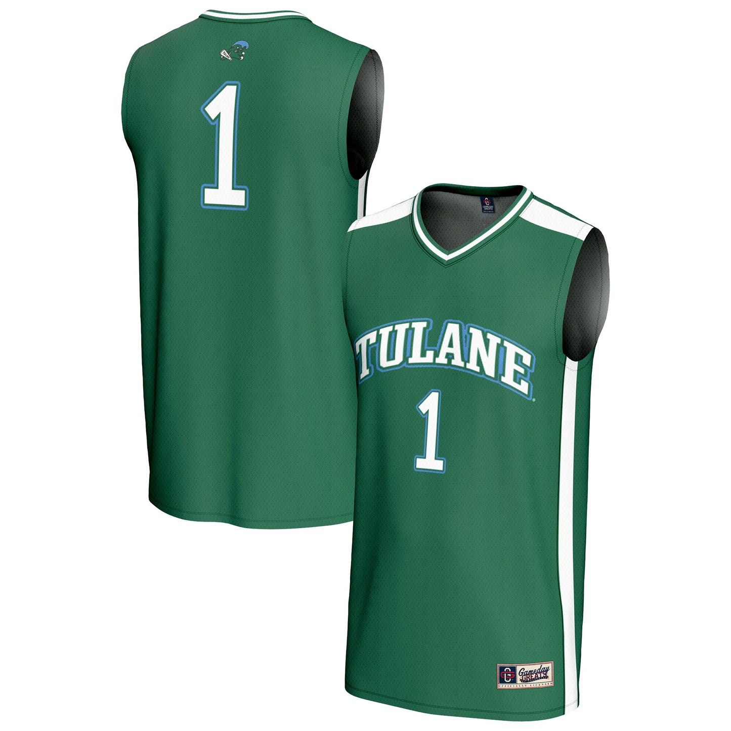 #1 Tulane Green Wave GameDay Greats Unisex Lightweight Collegiate Basketball Fashion Jersey - Green | Stitched College Jersey TJS73319