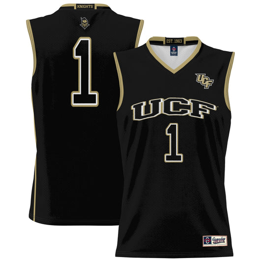 #1 UCF Knights GameDay Greats Unisex Lightweight Basketball Jersey - Black | Stitched College Jersey TJS73184