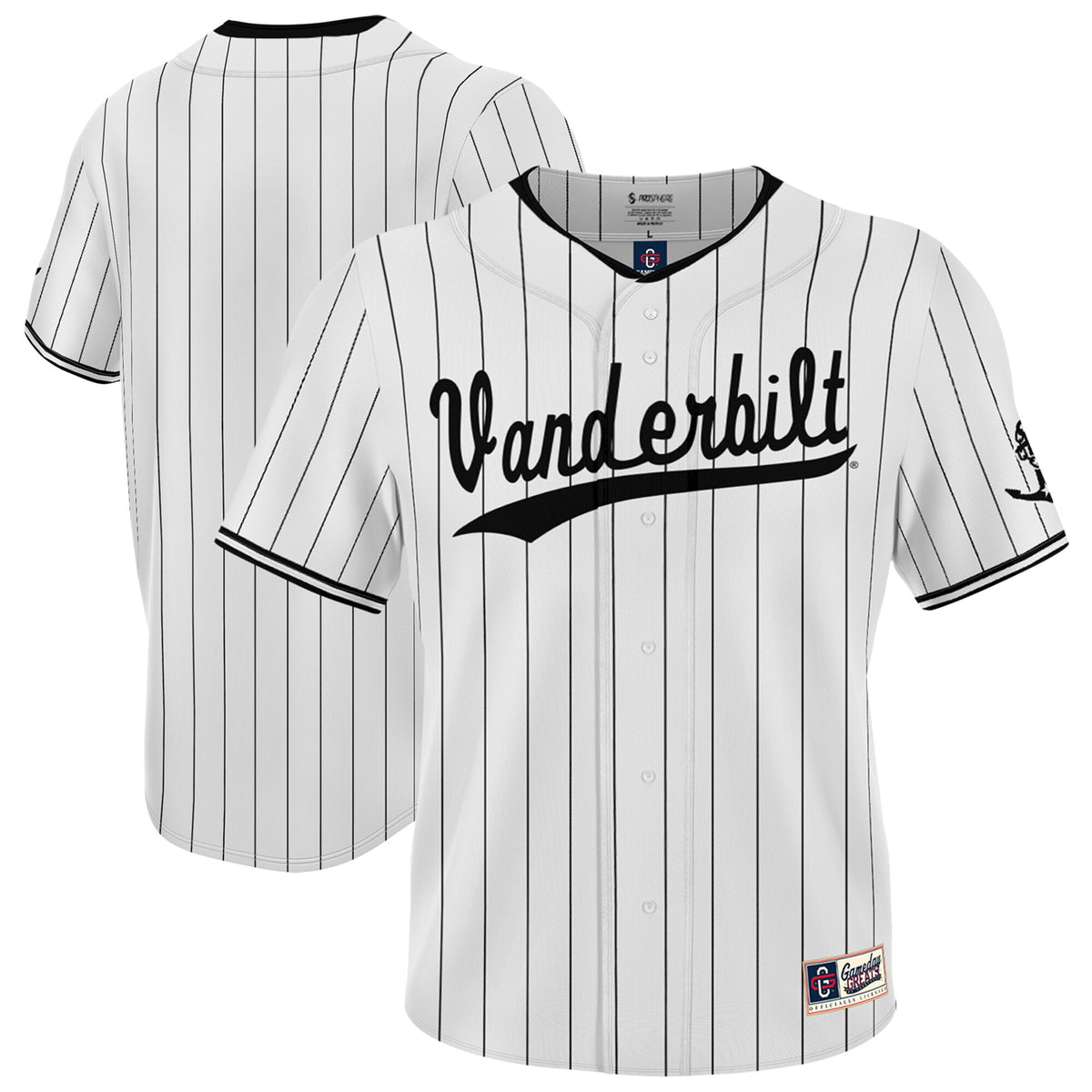 Vanderbilt Commodores GameDay Greats Unisex Lightweight Collegiate Baseball Fashion Jersey - White | Stitched College Jersey TJS73285