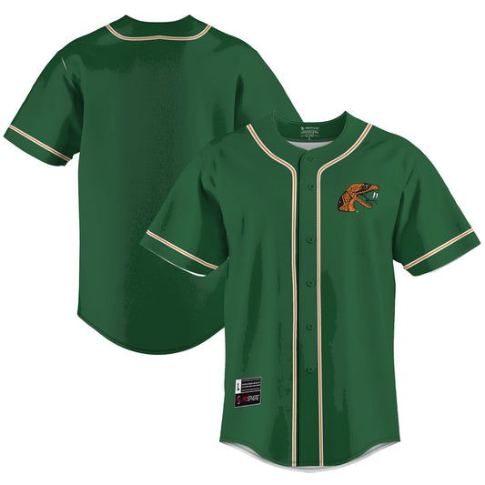 Florida A&M Rattlers GameDay Greats Lightweight Baseball Jersey - Green | Stitched College Jersey TJS73134