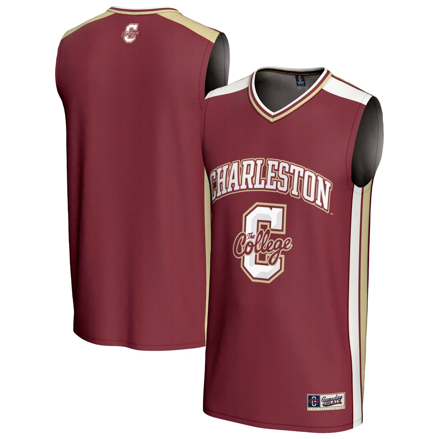Charleston Cougars GameDay Greats Unisex Spirit Basketball Jersey - Maroon | Stitched College Jersey TJS73357