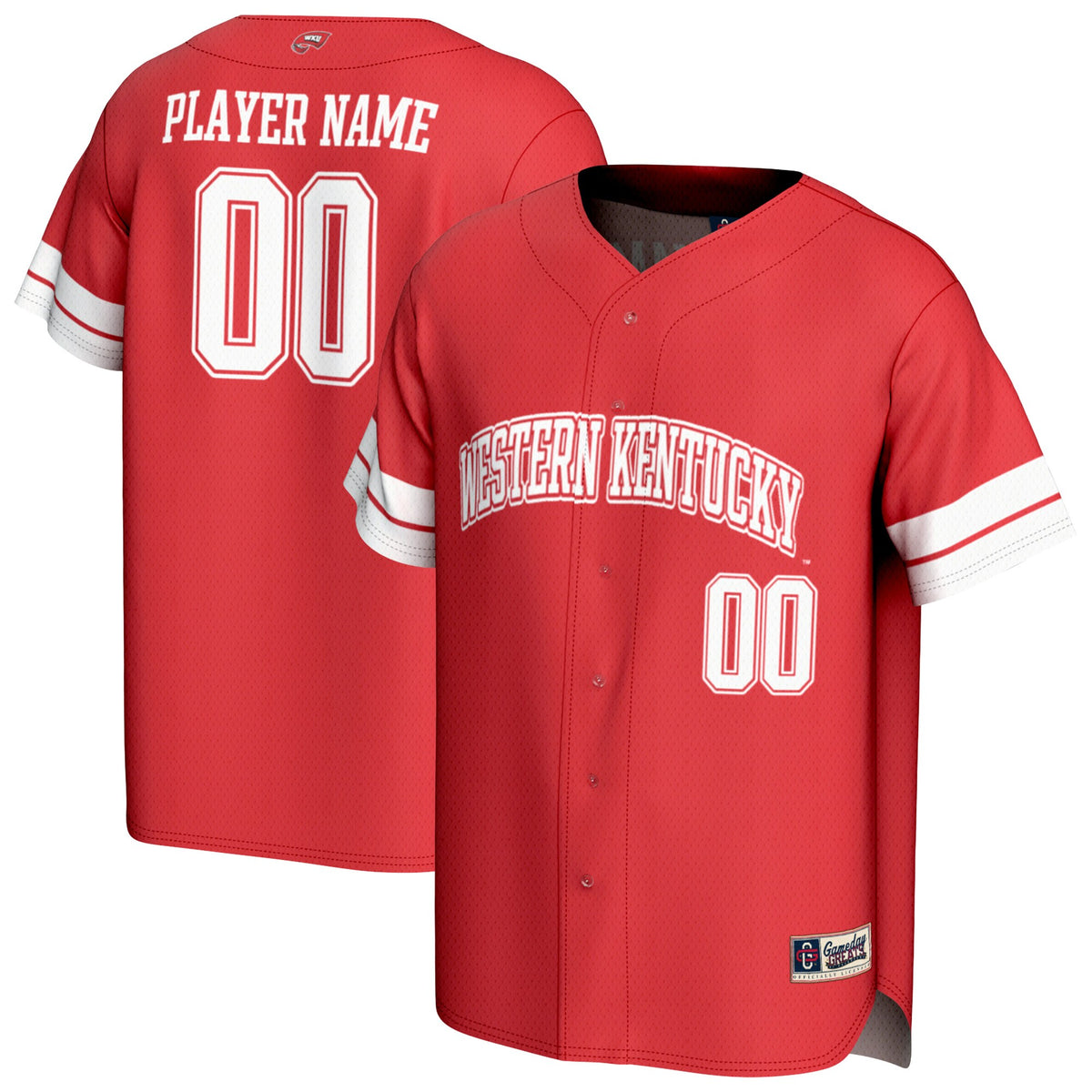 Western Kentucky Hilltoppers GameDay Greats Unisex Pick-A-Player Baseball Lightweight Jersey - Red | Stitched College Jersey TJS73203