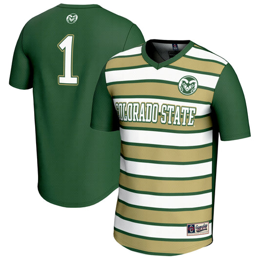 #1 Colorado State Rams GameDay Greats Unisex Lightweight Soccer Fashion Jersey - Green | Stitched College Jersey TJS73410