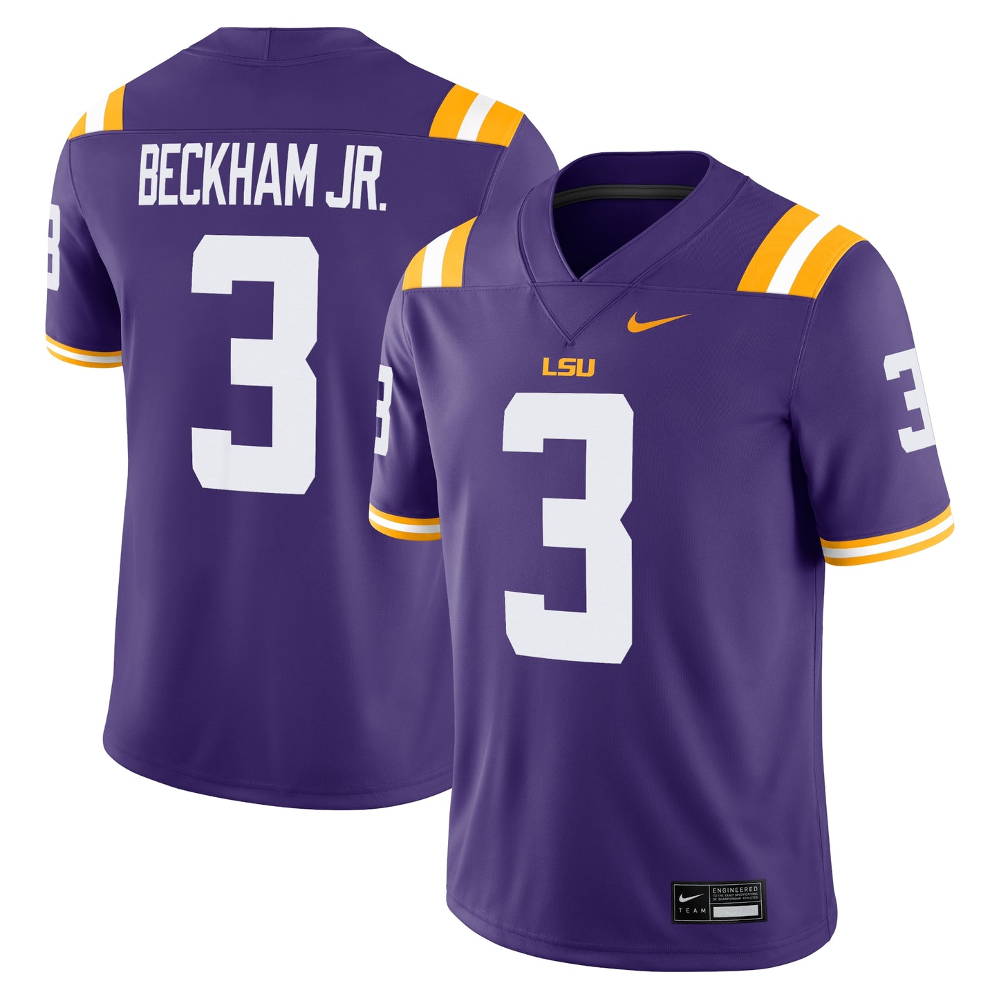 Odell Beckham Jr. LSU Tigers Alumni Game Jersey - Purple | Stitched College Jersey TJS73519