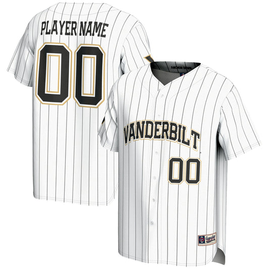 Vanderbilt Commodores GameDay Greats Pick-A-Player Lightweight Baseball Jersey - White | Stitched College Jersey TJS73524