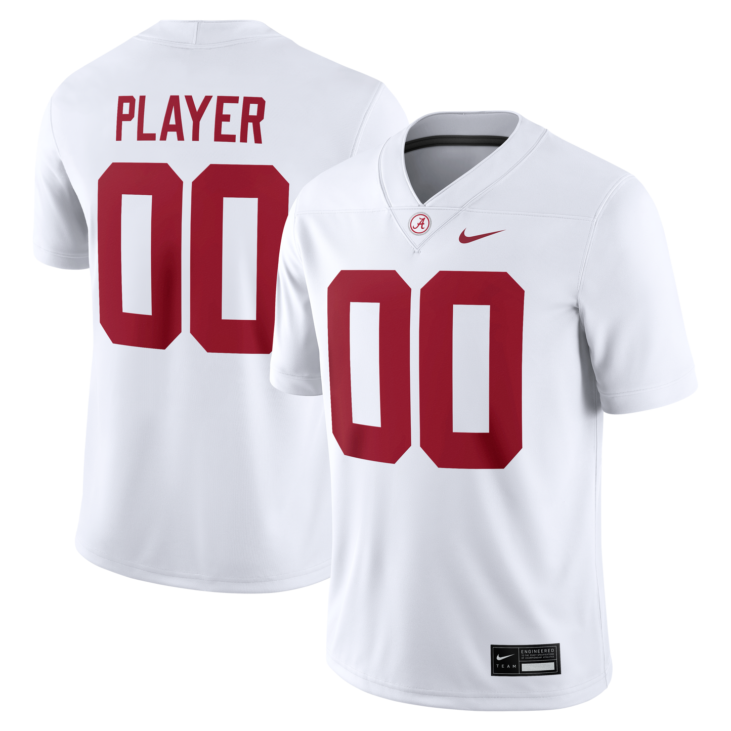 Alabama Crimson Tide Pick-A-Player Game Jersey - White | Stitched College Jersey TJS73434