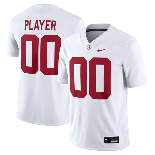 Alabama Crimson Tide Pick-A-Player Game Jersey - White | Stitched College Jersey TJS73434
