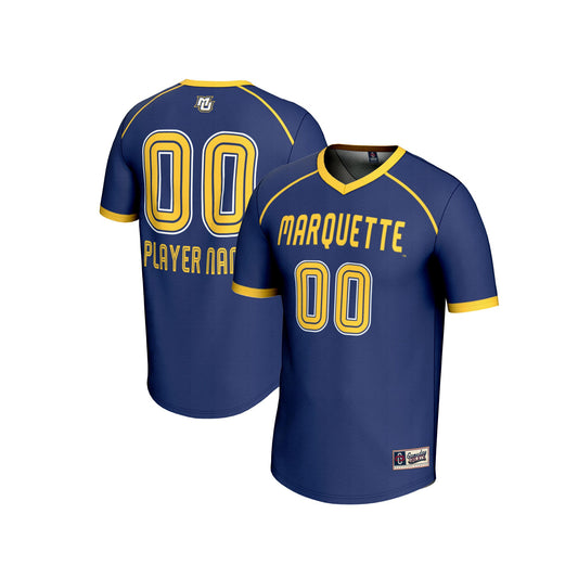 Marquette Golden Eagles GameDay Greats Unisex Pick-A-Player Women's Lacrosse Lightweight Jersey - Navy | Stitched College Jersey TJS73460
