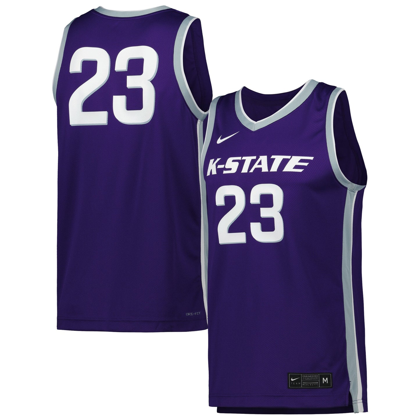 #23 Kansas State Wildcats Replica Basketball Jersey - Purple | Stitched College Jersey TJS73513