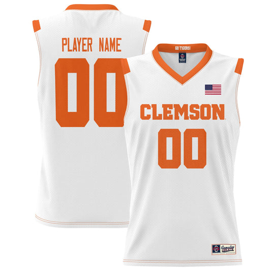 Clemson Tigers GameDay Greats Youth Pick-A-Player Lightweight Men's Basketball Jersey - White | Stitched College Jersey TJS73499