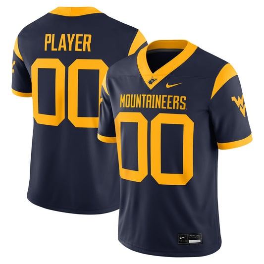 West Virginia Mountaineers Pick-A-Player Football Game Jersey - Navy | Stitched College Jersey TJS73367