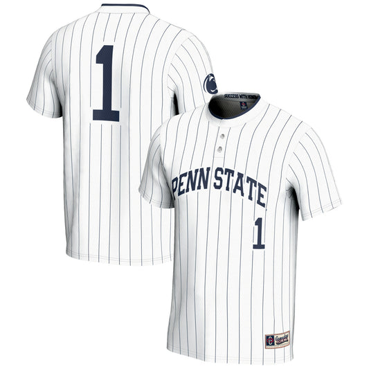 #1 Penn State Nittany Lions GameDay Greats Unisex Lightweight Softball Jersey - White | Stitched College Jersey TJS73415