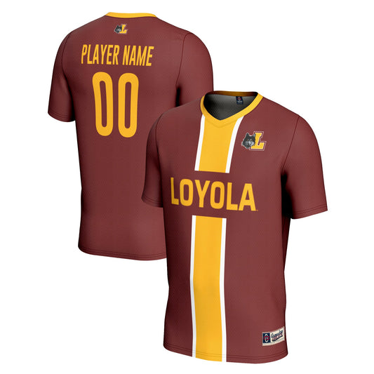 Loyola Chicago Ramblers GameDay Greats Unisex Pick-A-Player Lightweight Soccer Jersey - Maroon | Stitched College Jersey TJS73464