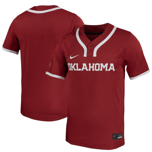 Oklahoma Sooners Unisex Limited Softball Jersey - Crimson | Stitched College Jersey TJS73606