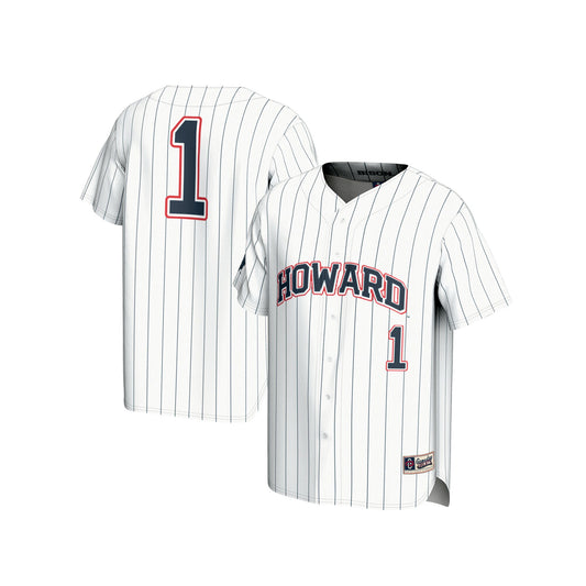 #1 Howard Bison GameDay Greats Unisex Lightweight Baseball Fashion Jersey - White | Stitched College Jersey TJS73611