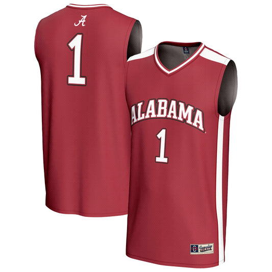 #1 Alabama Crimson Tide GameDay Greats Unisex Lightweight Basketball Fashion Jersey - Crimson | Stitched College Jersey TJS73619