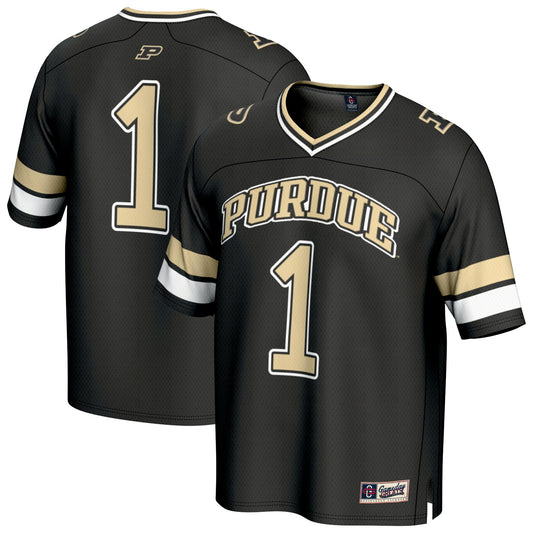 #1 Purdue Boilermakers GameDay Greats Unisex Collegiate Football Fashion Jersey - Black | Stitched College Jersey TJS73535