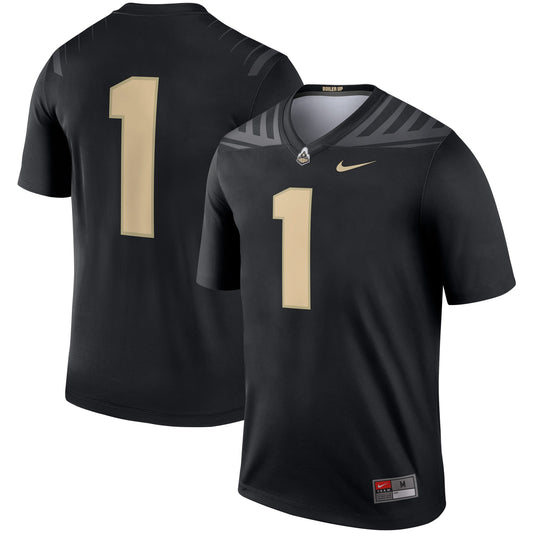 #1 Purdue Boilermakers Legend Jersey - Black | Stitched College Jersey TJS73573